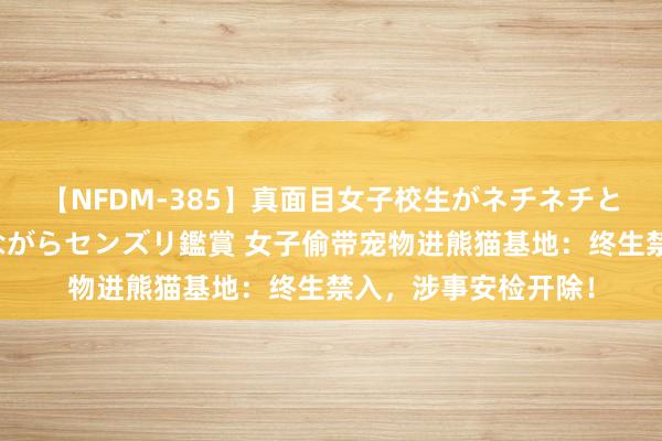 【NFDM-385】真面目女子校生がネチネチとチ●ポをバカにしながらセンズリ鑑賞 女子偷带宠物进熊猫基地：终生禁入，涉事安检开除！
