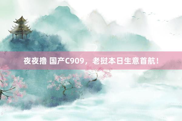夜夜撸 国产C909，老挝本日生意首航！