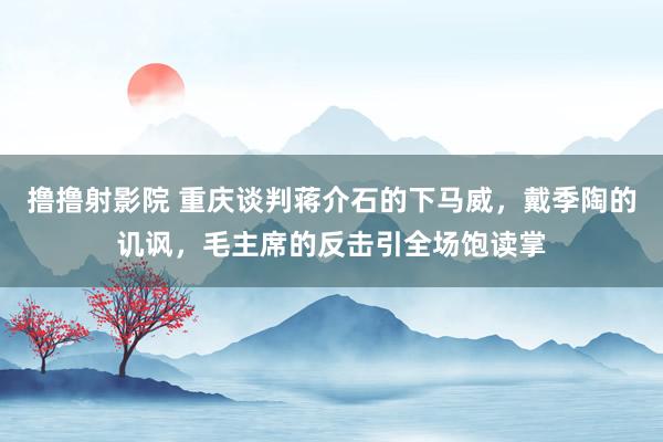 撸撸射影院 重庆谈判蒋介石的下马威，戴季陶的讥讽，毛主席的反击引全场饱读掌