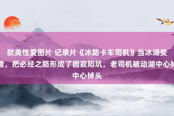 欧美性爱图片 记录片《冰路卡车司机》当冰湖变冰渣，把必经之路形成了圆寂陷坑，老司机被动湖中心掉头